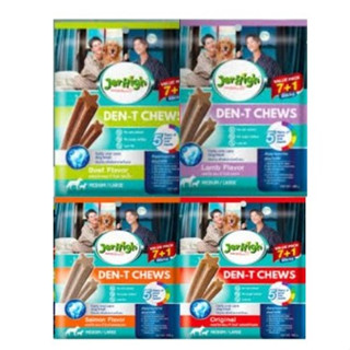 Jerhigh 180g Den-T Chews (แพ็คใหญ่ 1ซอง) สำหรับสุนัขพันธุ์กล…