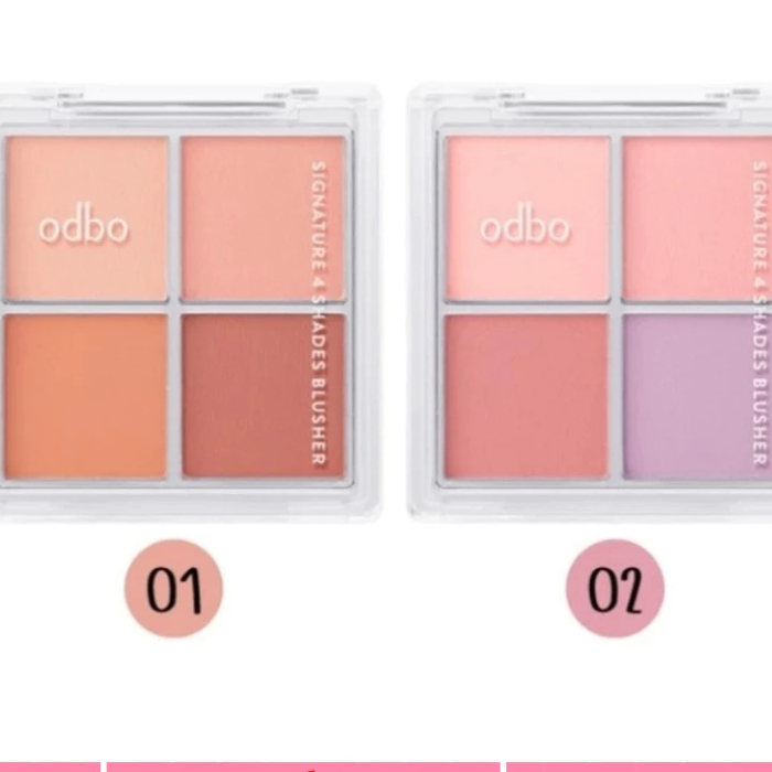 โอดีบีโอ ซิกเนเจอร์ โฟร์ เฉดส์ บลัชเชอร์ (OD1309) ODBO Signature 4 Shades Blusher