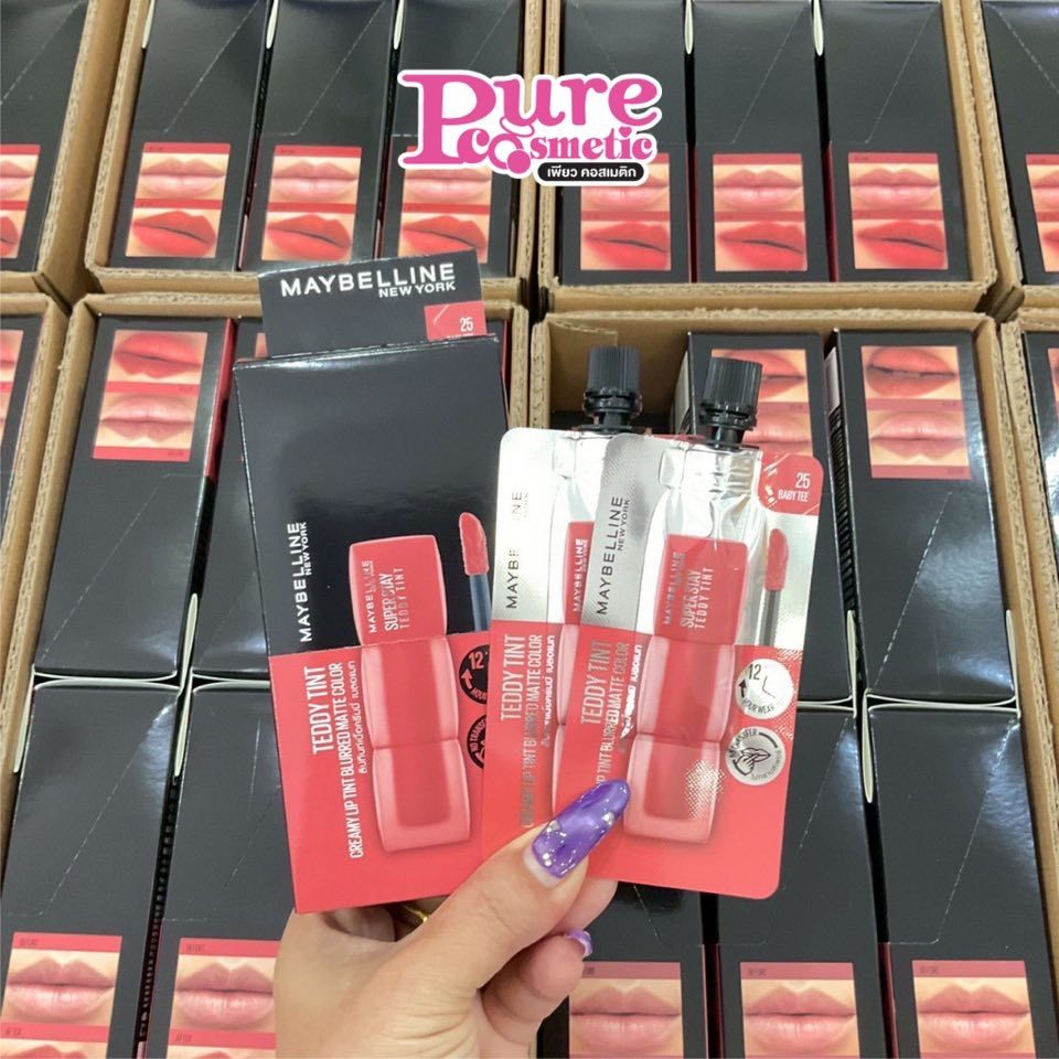 เพียวคอสMaybelline super stay teddy tint เมย์เบลลีน รูปที่ 2