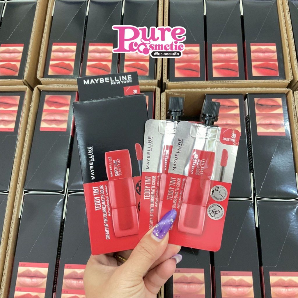 เพียวคอสMaybelline super stay teddy tint เมย์เบลลีน รูปที่ 5