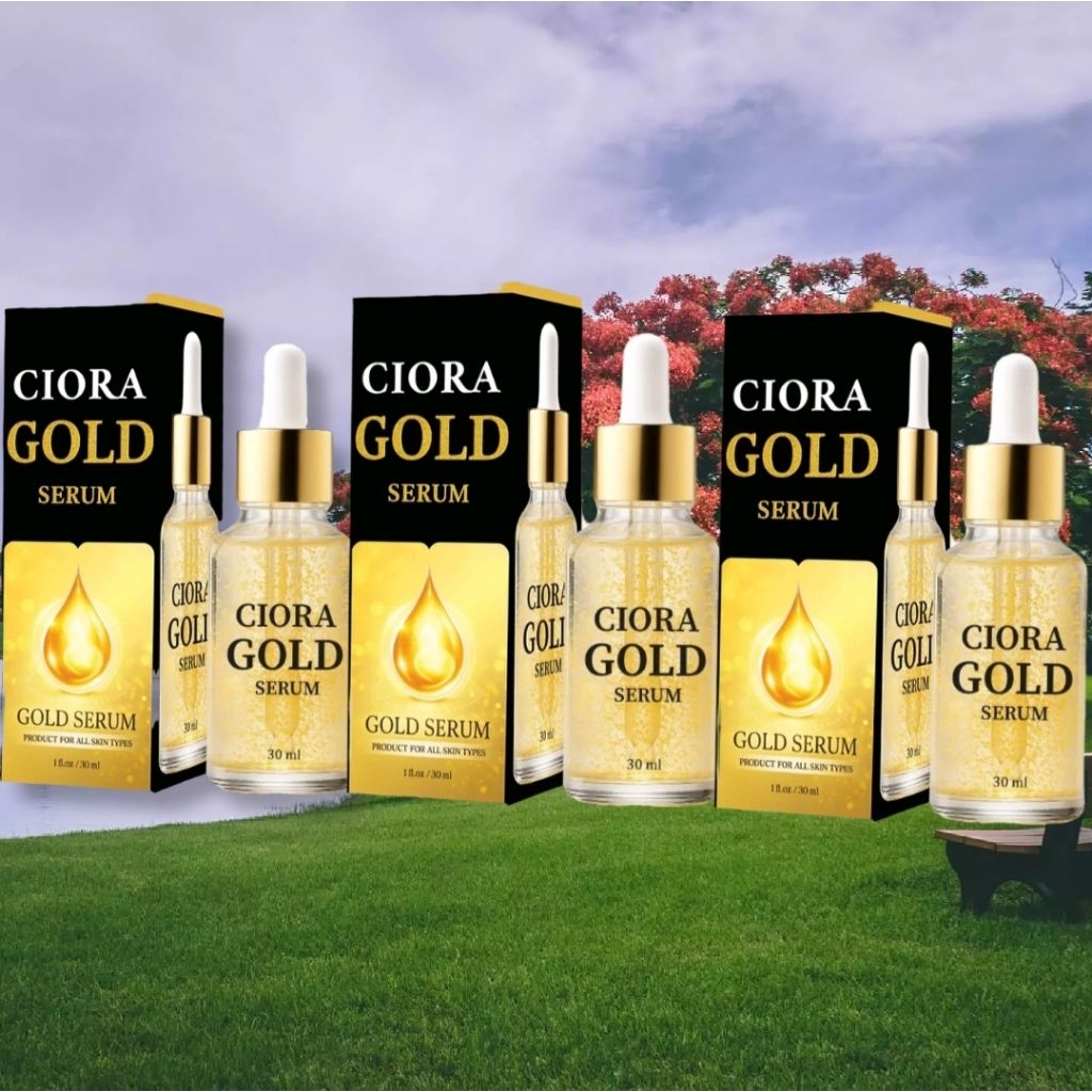 3 กล่อง ซิโอร่า โกลด์ เซรั่ม บำรุงผิว ฝ้า กระ หมองคล้ำ glod ciora serum b3 wrinkle freckle face circle reduce 30ml