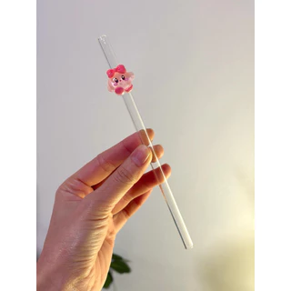 พร้อมส่ง หลอดเชอรี่ หลอดผลไม้ Frutie glass straws🍒 หลอดมัทฉะ หลอดน่ารัก หลอดแก้ว เป็นแก้วทั้งชิ้น น่าสะสม
