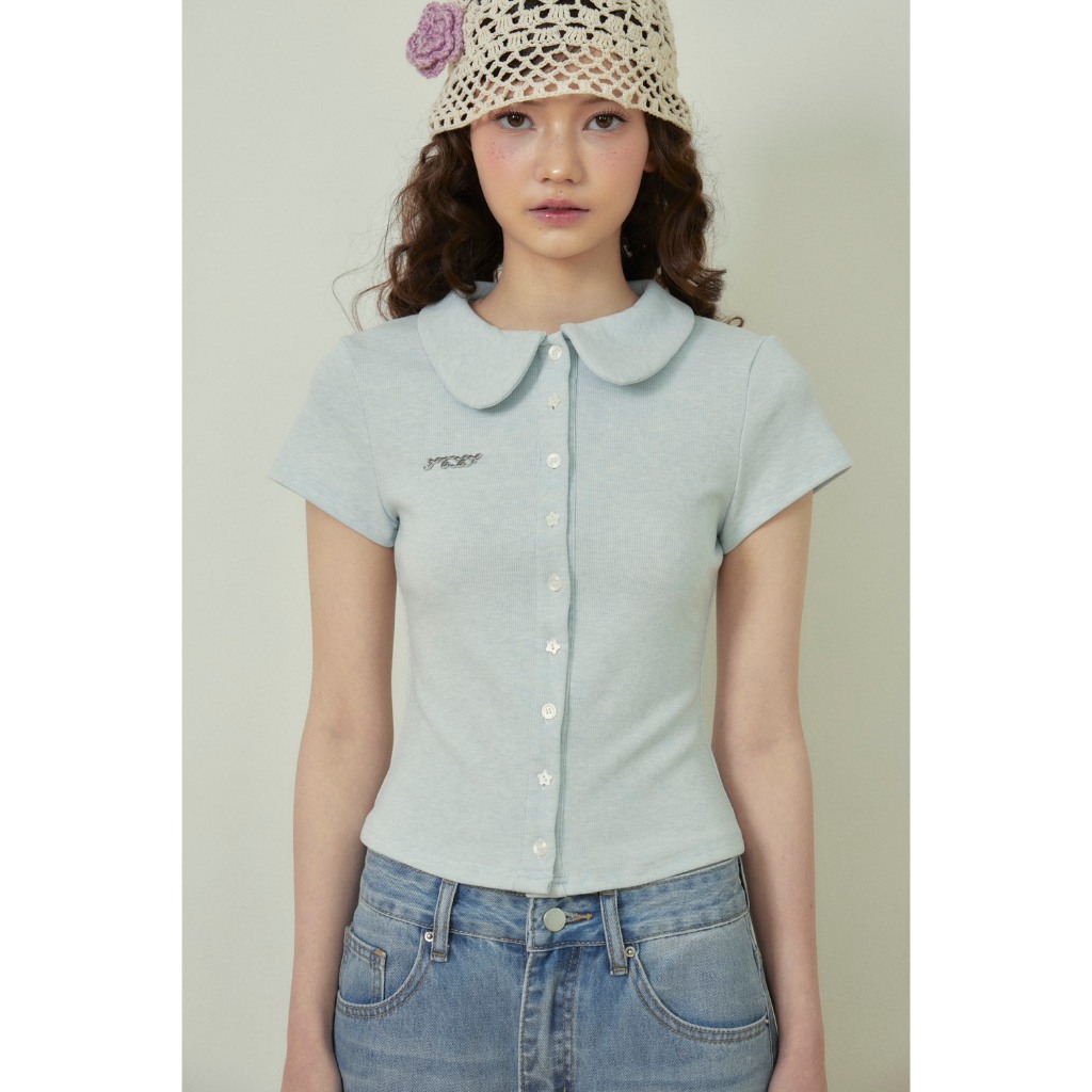 STYLIST (S-4XL) - Gaia T-Shirts-011 เสื้อคอบัวกระดุม รูปที่ 7