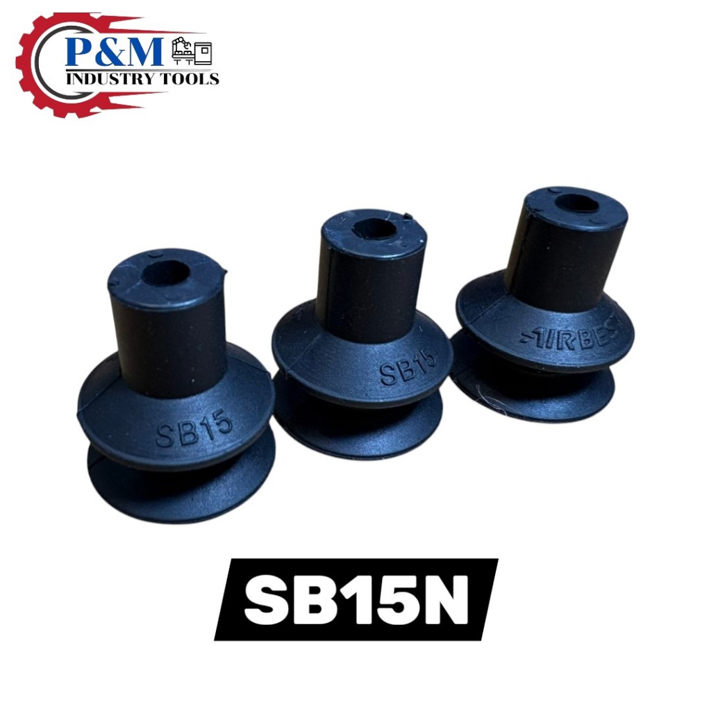 Vacuum Suction Cup SB15N ถ้วยดูดสูญญากาศแบบยาง NBR ขนาด 15.5mm