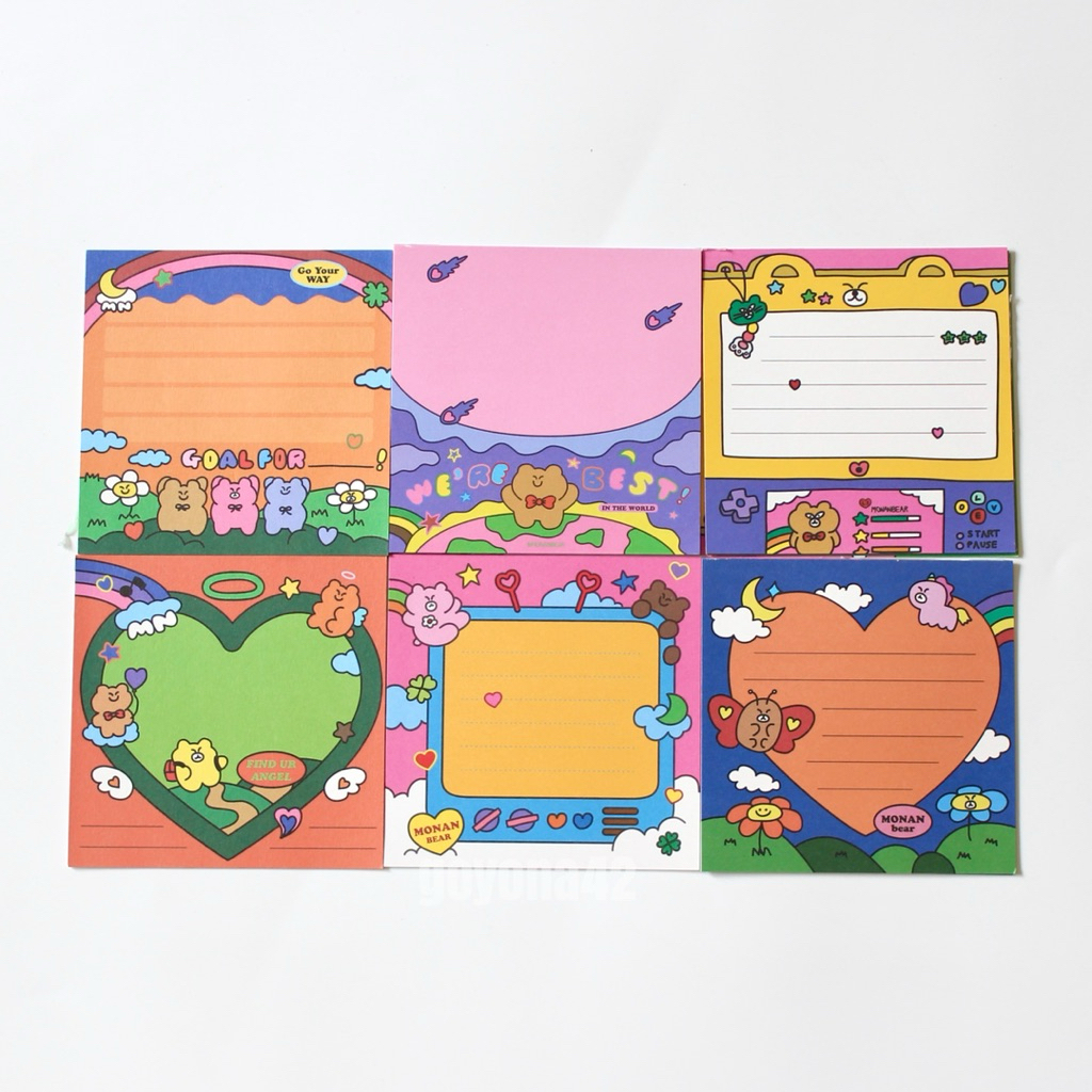 [แบ่งขาย สุ่มลาย] memo ตกแต่ง journal