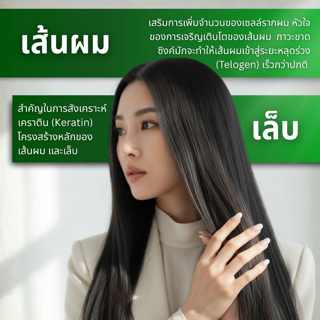 ไบโอตินซิงค์ จุฬา ฟาร์เทค Biotin Zinc Chula PharTech แท้100% วิจัยโดย คณะเภสัช จุฬา เส้นผม เล็บ - รูปที่ 3