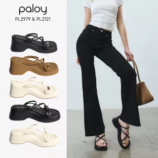 [Best Seller] Paloy - PL2121 & PL2979 รองเท้าส้นตึกสายไขว้