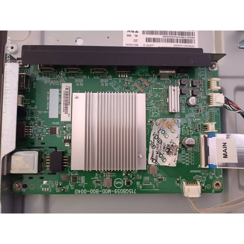 Mainboard SHARP รุ่น 4T-C50DJ3X พาร์ท 715GB059-M0D-B00-004D อะไหล่แท้/ของถอดมือสอง รับประกันสินค้า 3