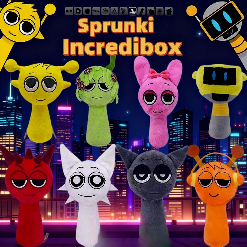 🔥พร้อมส่ง🔥Sprunki Plush ตุ๊กตา Sprunki Incredibox ของขวัญสําหรับเด็ก ของเล่นตุ๊กตา