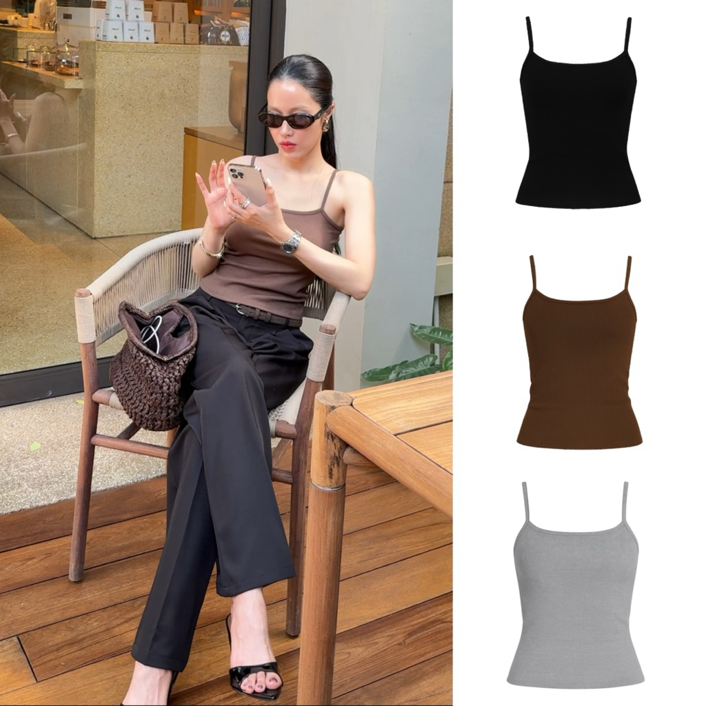 LITAS : CAMISOLE TOP เสื้อสายเดี่ยว เสื้อสายเดี่ยวทรงสวย