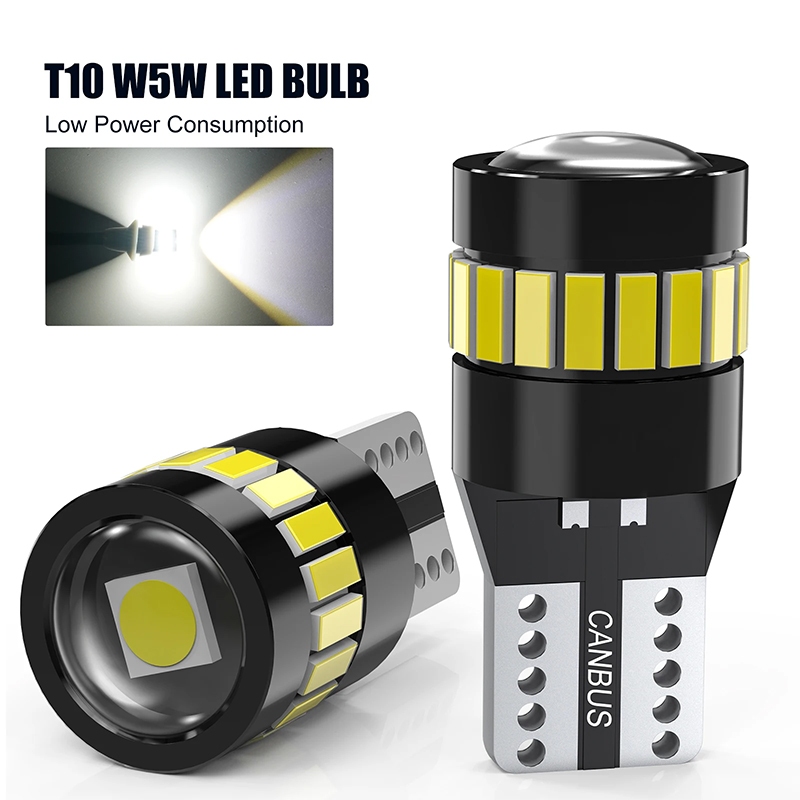 1 ชิ้น T10 W5W 18SMD หลอดไฟ canbus 6000K 12V รถยนต์แผนที่ภายในโดมไฟที่จอดรถ โคมไฟสัญญาณอัตโนมัติโคมไฟจานใบอนุญาต