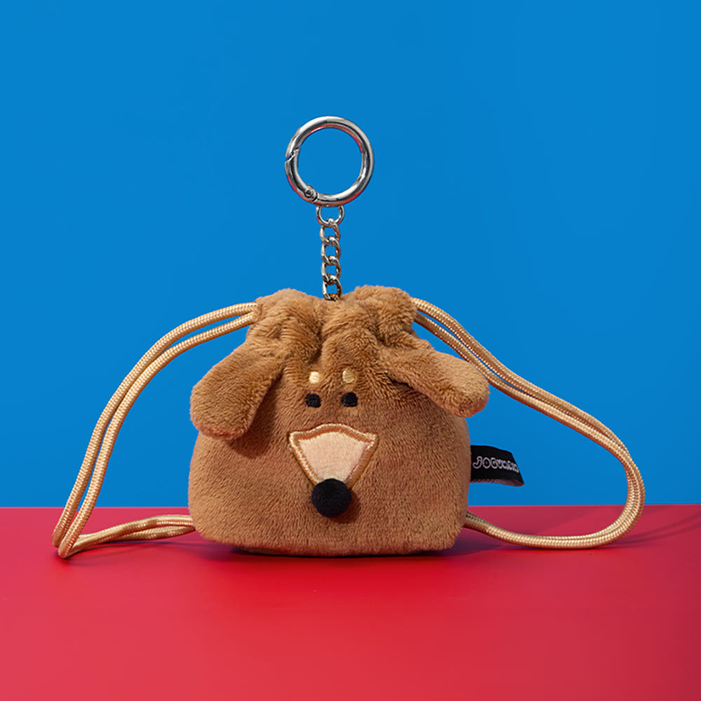 JOGUMAN Stubby Neighborhood - Mini String Pouch Keychain Woody กระเป๋าหูรูด
