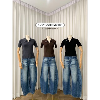 Chuuclothing Ammy knitting top [พร้อมส่ง] เก็บโค้ดหน้ากิจกรร…