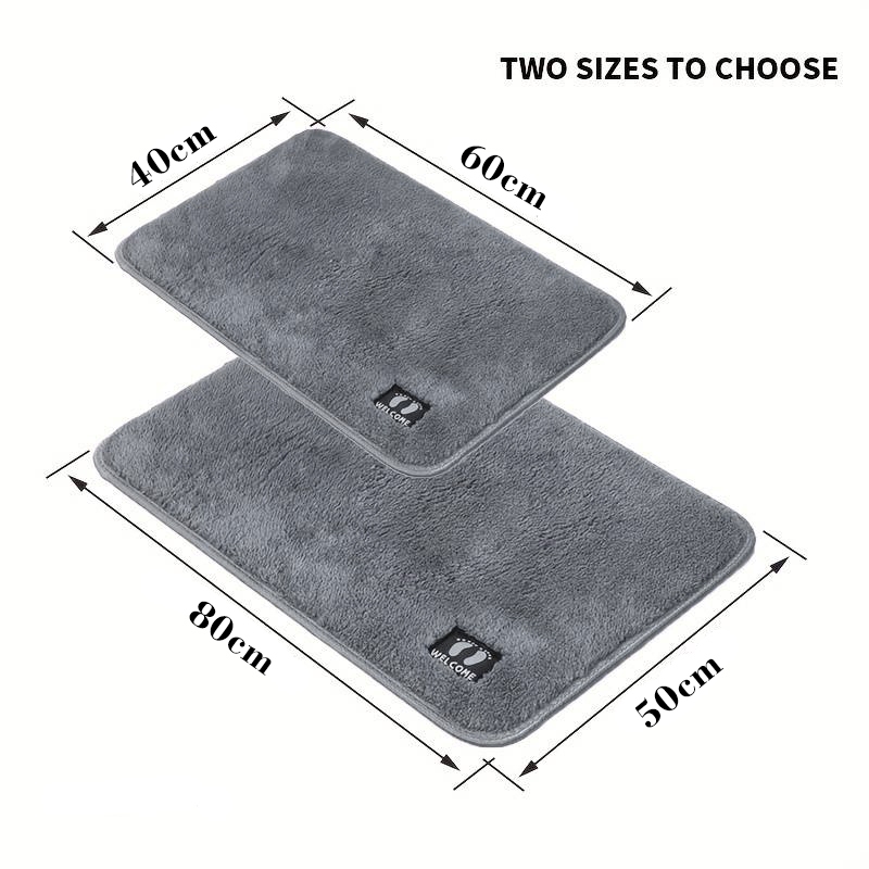 CITYNEST พรมเช็ดเท้า พรมห้องน้ํา พรมดักฝุ่น นุ่มสบายเท้า ซับน้ำได้ดี แห้งเร็ว กันลื่น ซักเครื่องได้ - รูปที่ 7