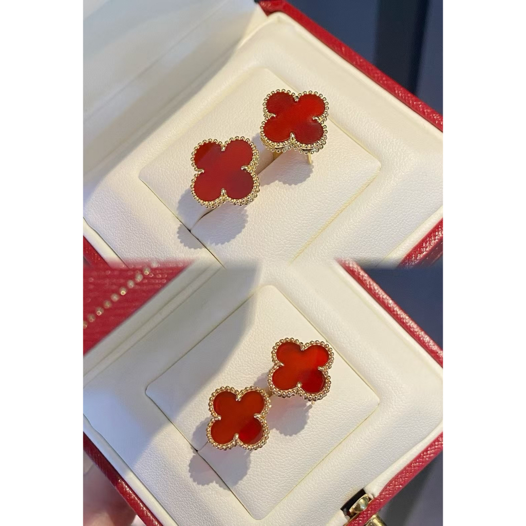 VAN CLEEF& ARPELS【ของแท้ 100 %】Four-leaf Clover ต่างหู