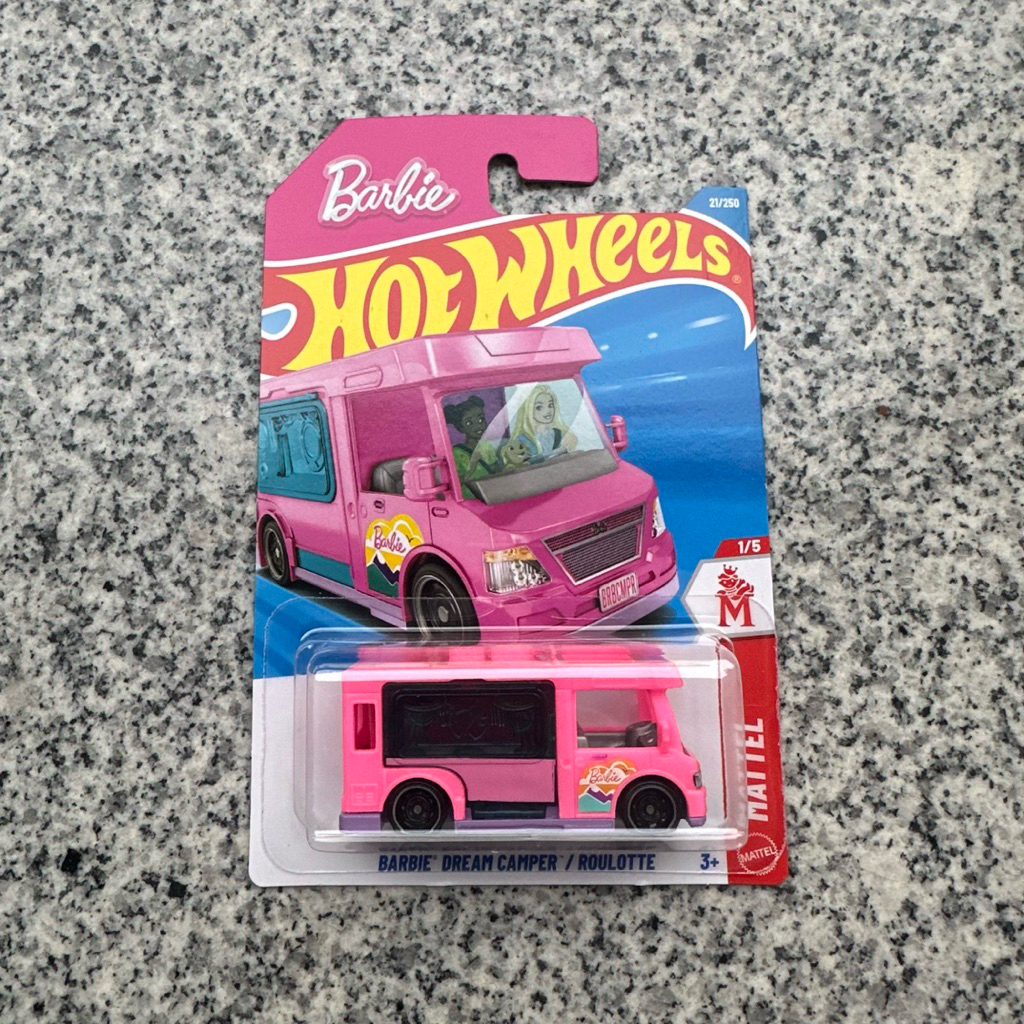 รถเหล็ก Hotwheels Barbie Dream Camper