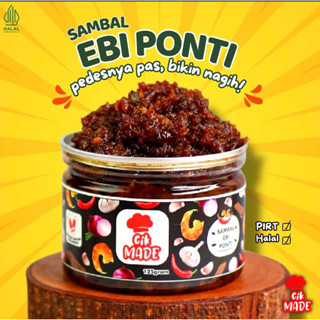 Indonesia Sambal Ebi Ponti Cik Made 125 gram / Dried Shrimp …