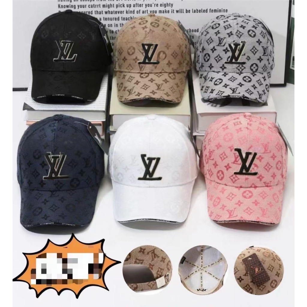 หมวกแก๊ป หมวกหลุยส์ งานปัก สไตล์ฟชั่น พร้อมป้าย ใส่กันแดด คุณภาพดี Cap Fashions