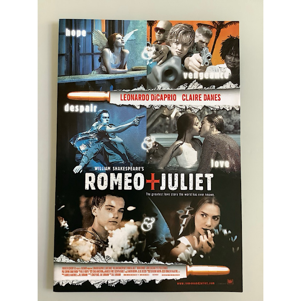 NO.0025  HANDBILL ใบปลิวแนะนำภาพยนตร์มือสอง ROMEO JULIET - 1997 20TH CENTURY FOX