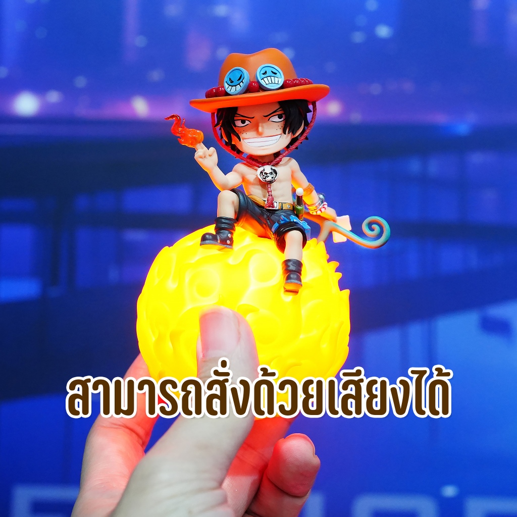 ผลปีศาจโคมไฟ วันพีช สั่งด้วยเสียงได้ onepiece ปรับไฟได้ 3 ระดับ งานลิขสิทธิ์ ของแท้ ขนาดประมาณ 12 cm - รูปที่ 2