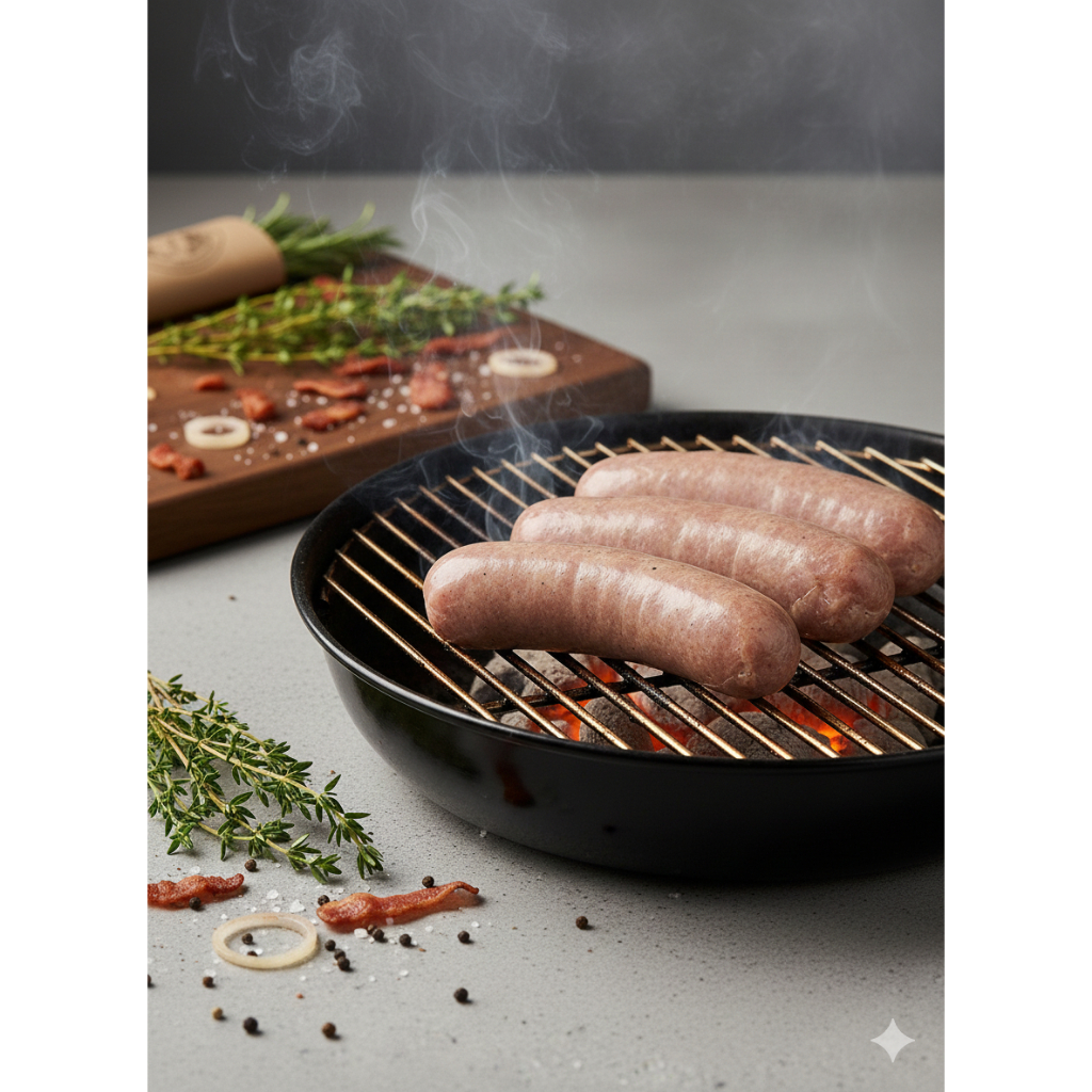 French Smoked Bacon Breakfast - 1KG ไส้กรอก เบรกฟัส เฟรนส์สโมคเบค่อน