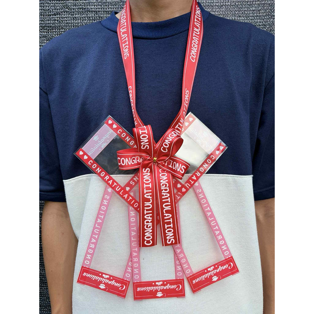 พวงมาลัยใส่ธนบัตร คล้องคอ 5 ซอง - 5