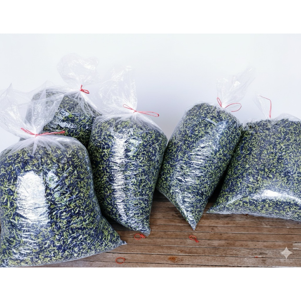 💥สินค้าขายดี💥❤️‍🔥อัญชันแห้ง 1 kg. เกรดA 🔅ปลอดสารเคมี ปลูกเอง ขายเอง