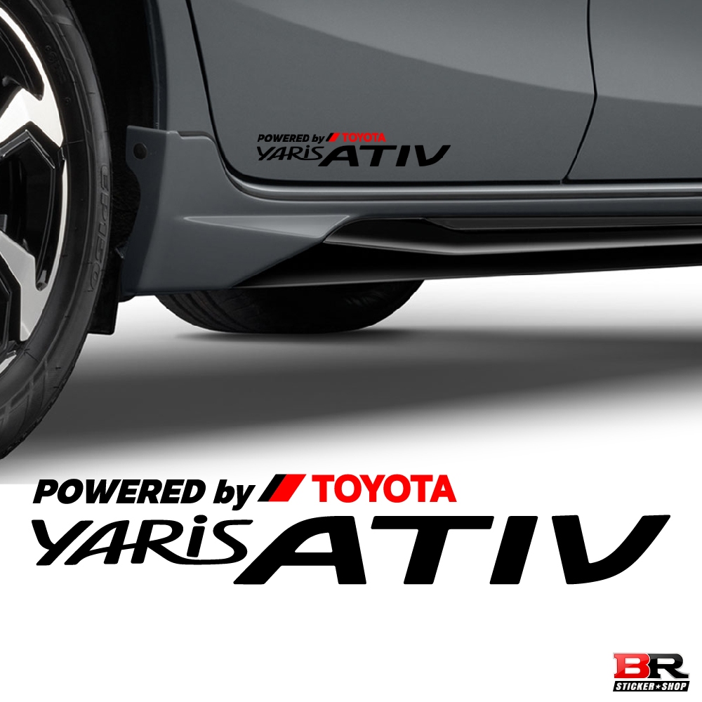 สติ๊กเกอร์ Yaris Ativ ตกแต่งรถยนต์โตโยต้า ยาริส เอทีฟ ราคาต่อ 1 แผ่น