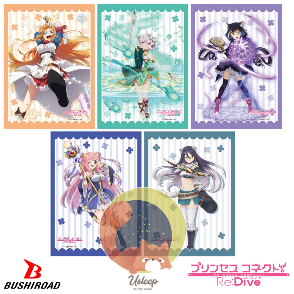 Bushiroad Sleeve Collection HG Anime Princess Connect! Re:Dive : Pecorine, Kokkoro, Kyaru, Hatsune, Shiori - ซองใส่การ์ด