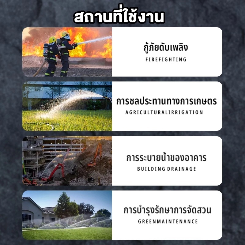 สายส่งน้ำ สายส่งน้ำผ้าใบ 1/1.5/2/2.5/3/4นิ้ว 10-100เมตร สายยางดับเพลิง สายส่งPE หนาพิเศษ แรงดันสูง สายยางรดน้ำ - รูปที่ 5