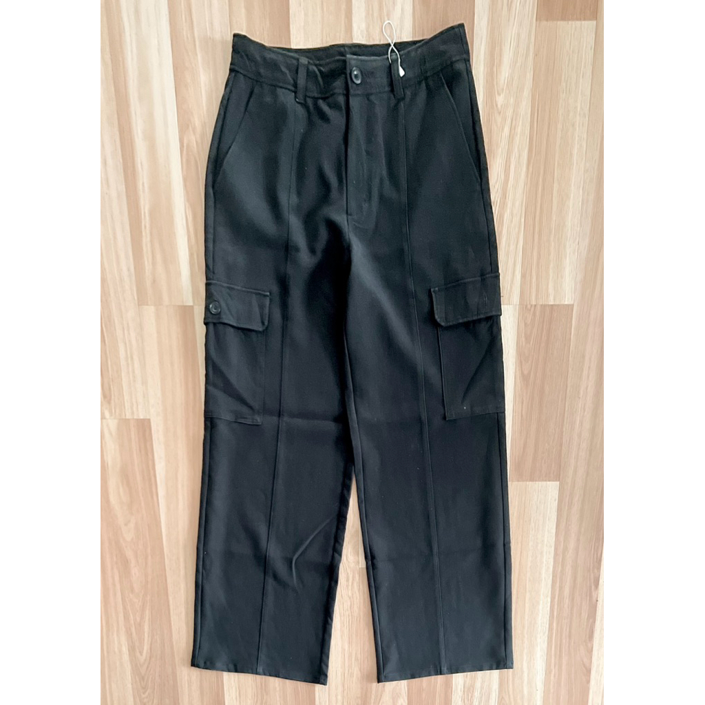 gu cargo pant womanดำL