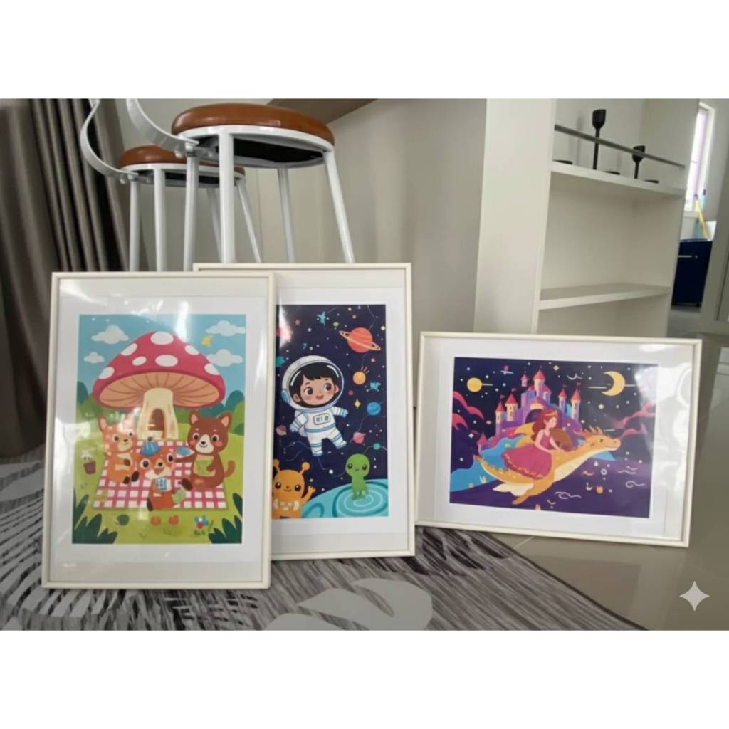 กรอบรูป30x30 cm 30x40 cm. 50x50 cm. 59.4x42 cm. แต่งบ้านสไตล์มินิมอล