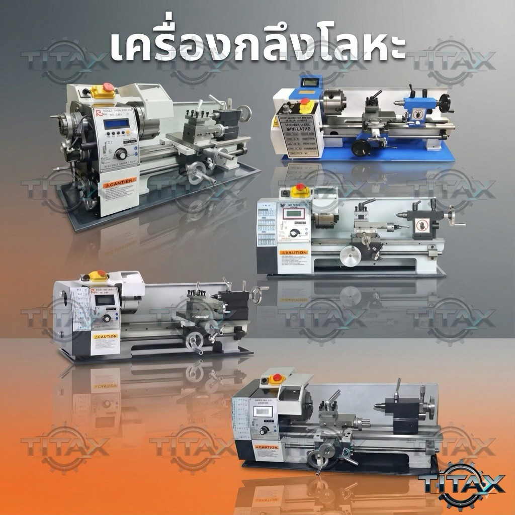 กลึงเล็ก รุ่น CJ0618, IM180L, RC210V, WM210V, RC210E