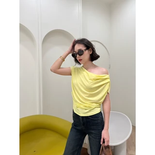 Colourblockmatter - Olivia Top เสื้อยืดไหล่ตก เสื้อยืดผู้หญิง เสื้อยืดไหล่ปาด