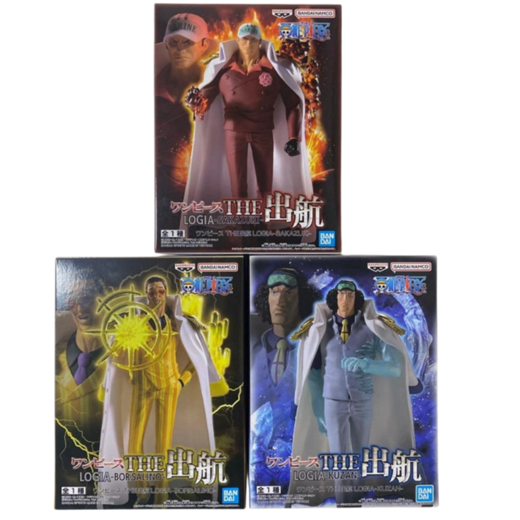 Banpresto One Piece THE Shuko LOGIA BORSALINO SAKAZUKI KUZAN Figure Japan Akainu Kizaru Aokiji