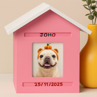 โกศสัตว์เลี้ยงบ้านชมพู ที่เก็บกระดูกสัตวเลี้ยง กล่องเก็บกระด…