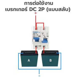 เบรกเกอร์กระแสตรง DC 2P 100A-250A แบบสลับ และ แบบคู่ สำหรับงานโซล่าเซลล์ และ อื่นๆ
