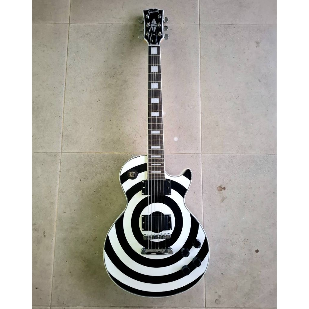 กีต้าร์ไฟฟ้าเลสพอล Gibson lespaul Zack wylde signature แถมฟรี กระเป๋า พร้อมเซ็ทอัพ จัดส่งในไทย