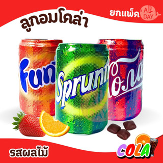 ลูกอม หมากฝรั่ง น้ำอัดลมหลากรส ยกแพ็ค รูปทรงกระป๋อง น่ารัก พ…