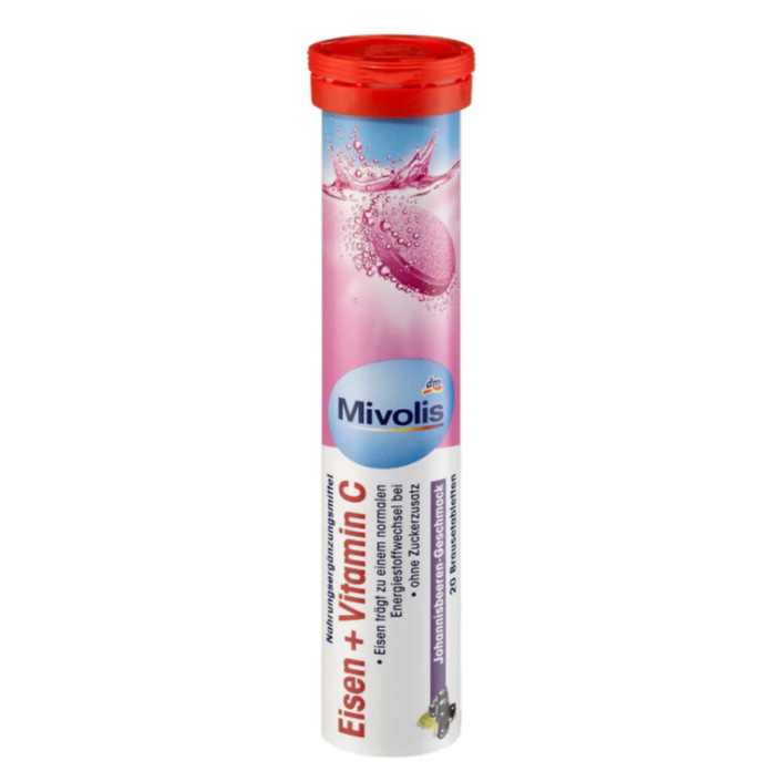วิตามินเม็ดฟู่ฝาแดง MIVOLIS ZINC AND VITAMIN C มิโวลิส ซิงค์และวิตามิน ซี  แท้ 100% จากประเทศเยอรมัน
