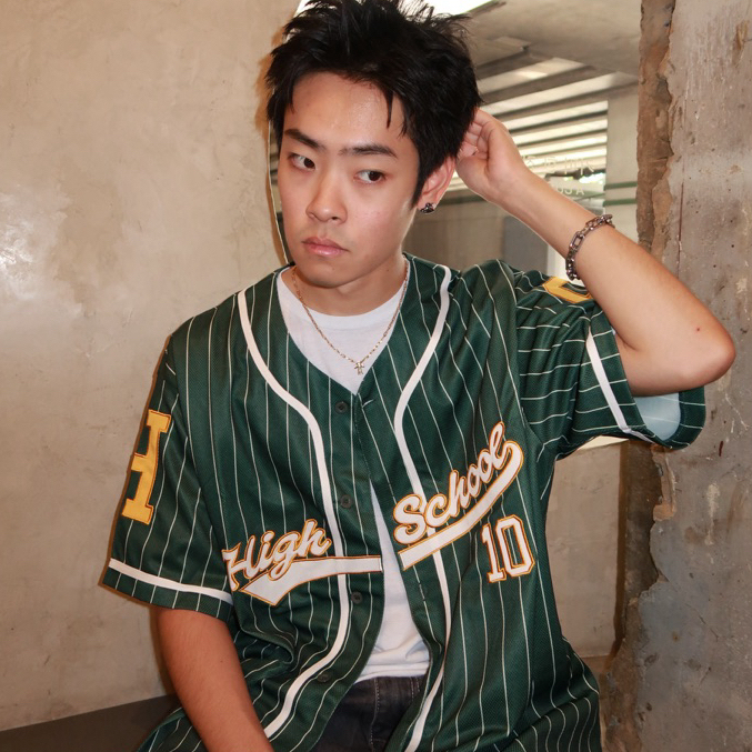Highschool Sports Collection 2024 Stripes Baseball เสื้อเบสบอลเจอร์ซี่ลายทาง - OTB24198