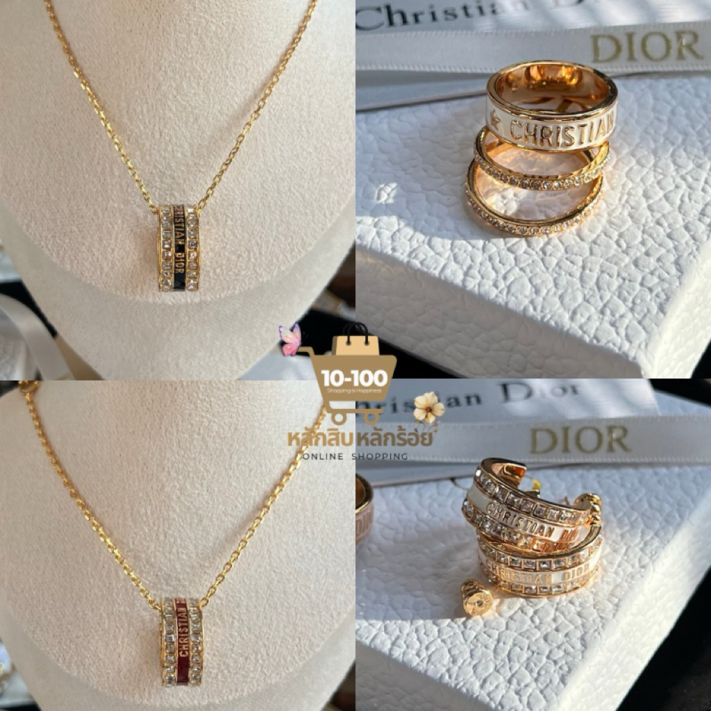 💎 สร้อยคอ+ต่างหู+แหวน งานดิ VVIP 1:1  ระดับพรีเมียม รายละเอียดเป๊ะทุกองศา งานที่สวยเนียน หรูหรามีระด