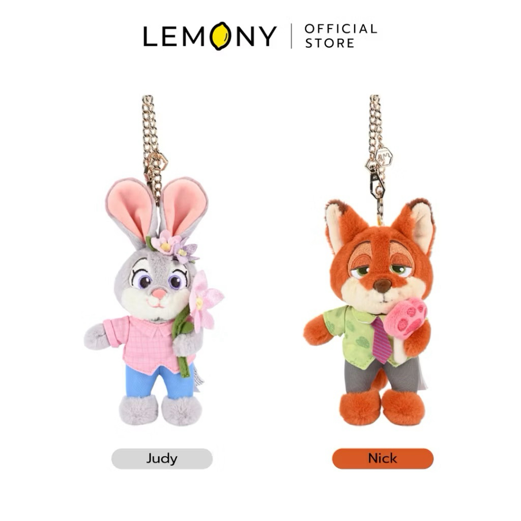 (มือ2) LEMONY พวงกุญแจตุ๊กตาซูโทเปีย ขนาด 13.5 ซม. Disney Zootopia Collection