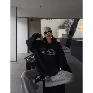 [Pre-Order] Acestudios | Beaded Hooded Sweatshirt🤍