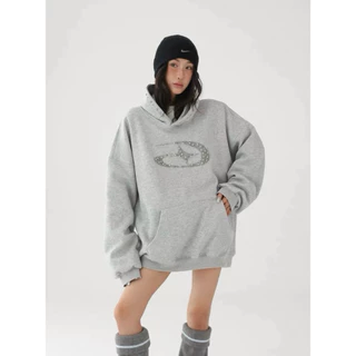 [Pre-Order] Acestudios | Beaded Hooded Sweatshirt🤍