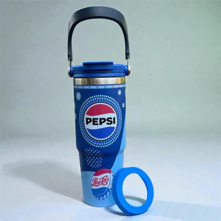 ชุดสุดคุ้ม!! ชุดแก้ว+ฝาแก้วแบบหูหิ้ว 2หัว แก้วน้ำเก็บความเย็น 890ml. สแตนเลส304 ลายทีมฟุตบอล ช้าง ลีโอ แถมฟรี!! ยางรอง