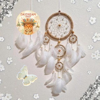 ตาข่ายดักฝันร้าย Dreamcatcher เครื่องรางดักฝัน งานแฮนด์เมด ตกแต่งห้อง ตกแต่งบ้าน ตกแต่งแคมป์ ขนาด 12 cm