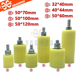 1ชิ้น ล้อประคอง ลูกกลิ้งไนลอน Slide Gate Guide ขนาด32/40/50/70/100มม ตลับลูกปืน อะไหล่ประตูรั้ว นำทางสไลด์ประตู