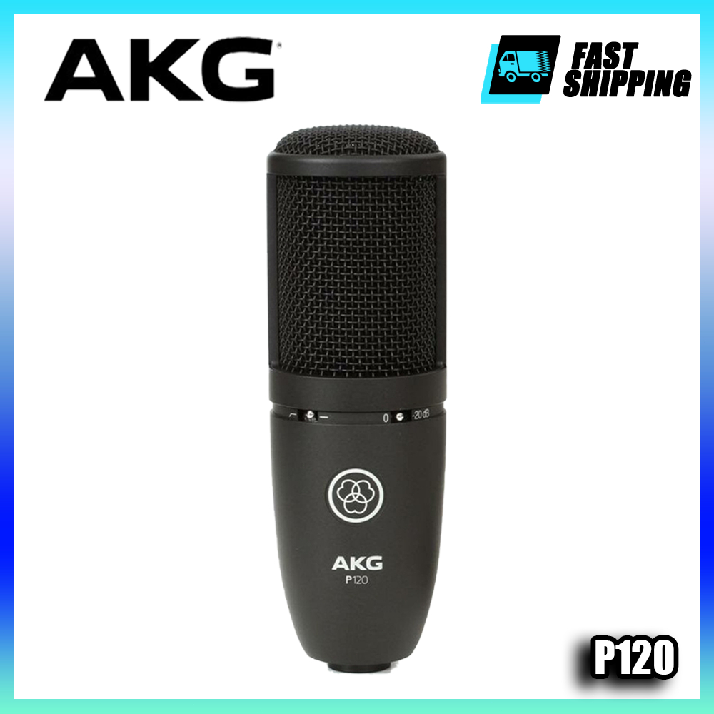 Akg P120 ไมโครโฟนคอนเดนเซอร์ไดอะแฟรมขนาด 2/3 นิ้วสําหรับเสียงร้องและเครื่องมือที่ชัดเจน