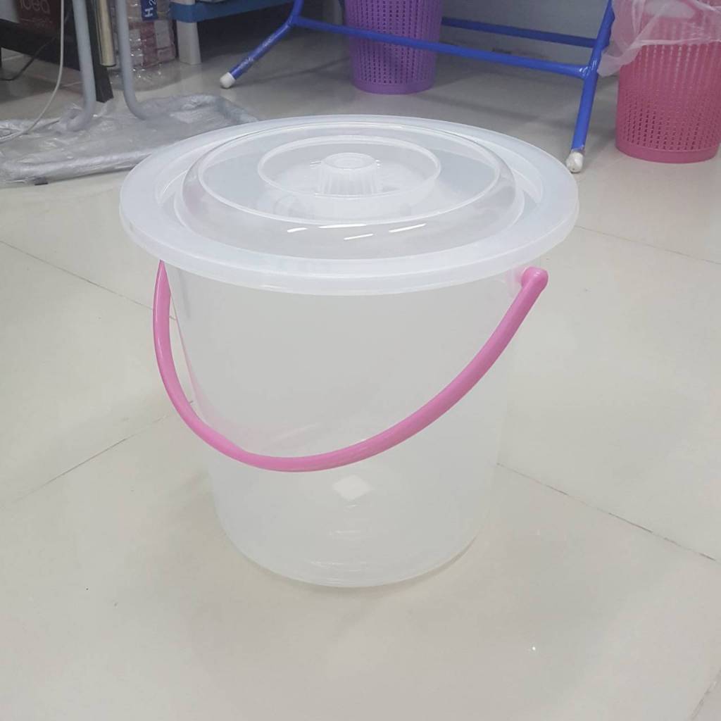 ถังน้ำ 5.5 แกลลอน พร้อมฝา สีขาวใส**